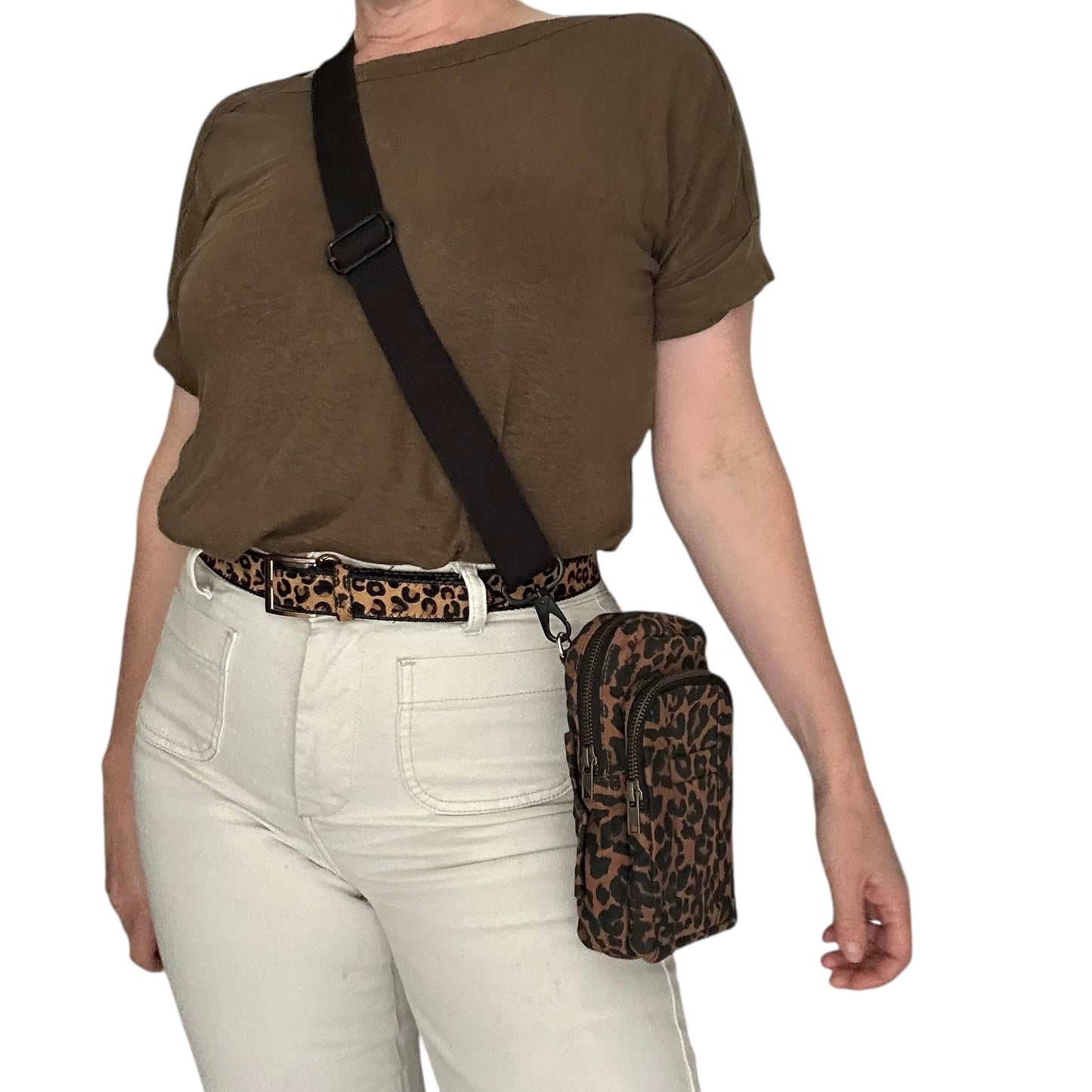Barcelona bag - brown leopard print