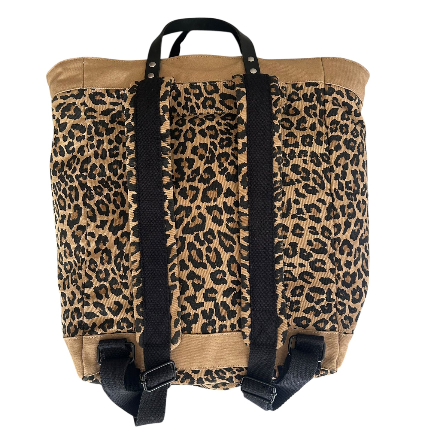 Clovelly Backpack - sand leopard print