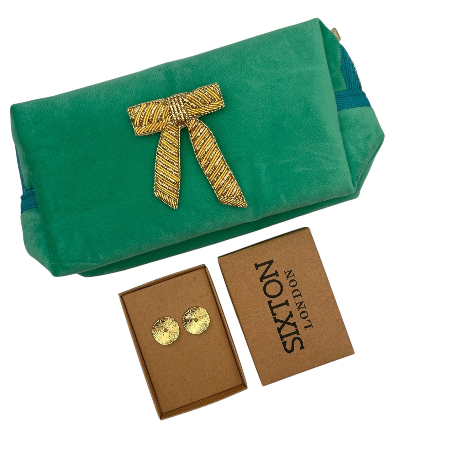 Surprise gift set - a makeup bag with a brooch and jewellery. Over £40 worth of gifts - all for £30.00