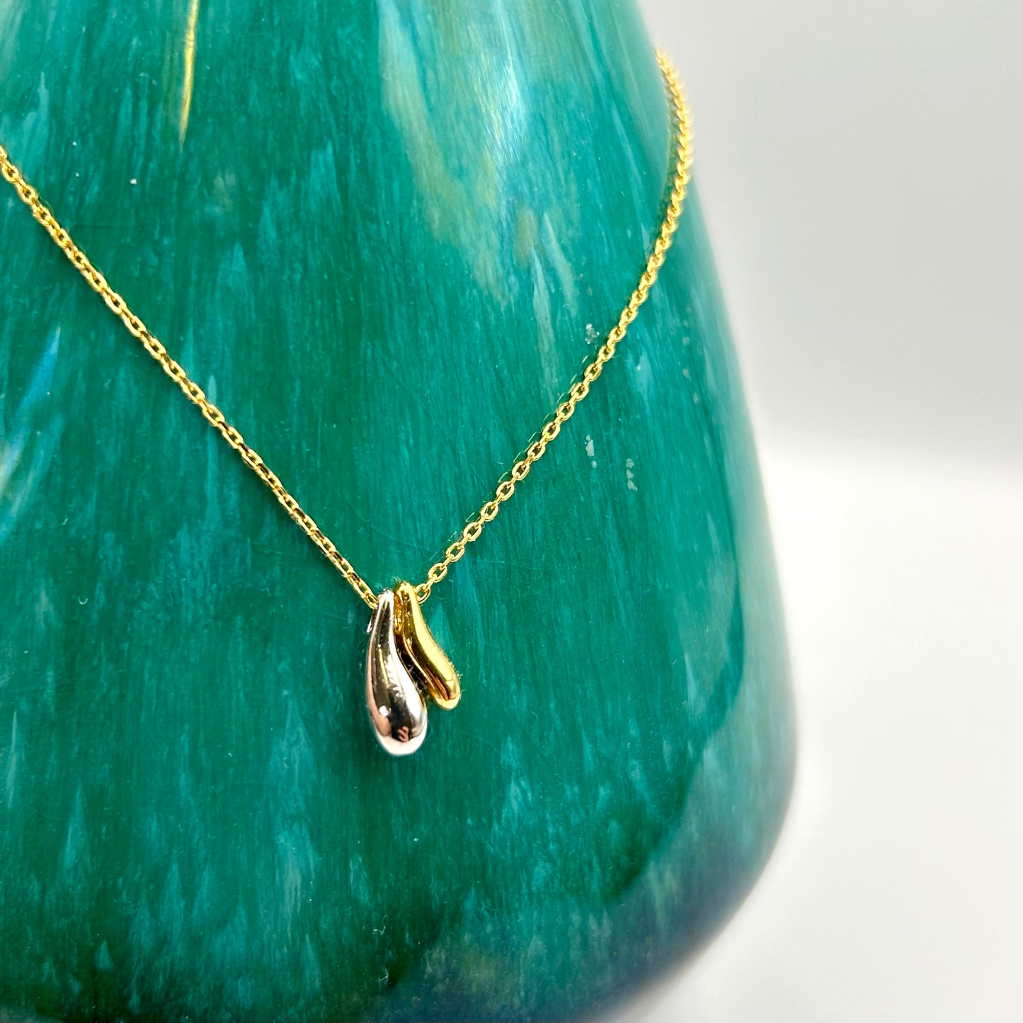 Gold & Silver Droplet earrings