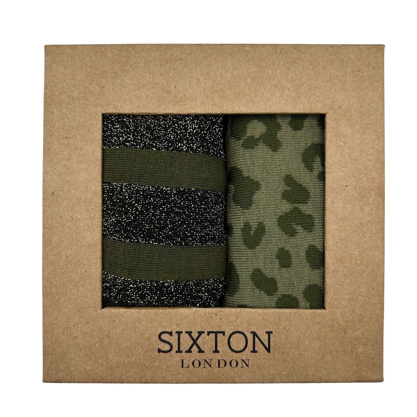 Ivy leopard and Berlin sock box duo