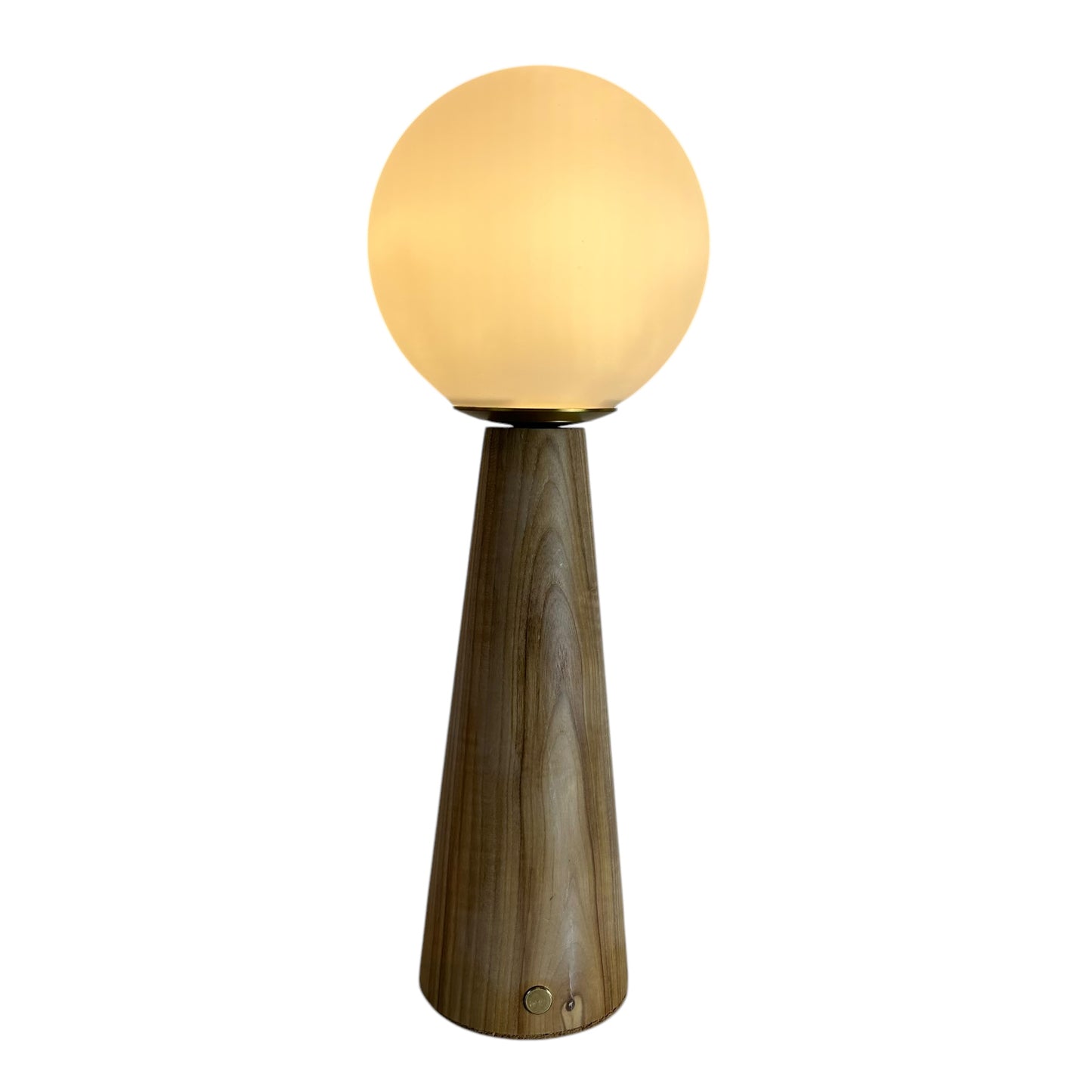 Large Deco Cone Beech style rechargeable touch lamp