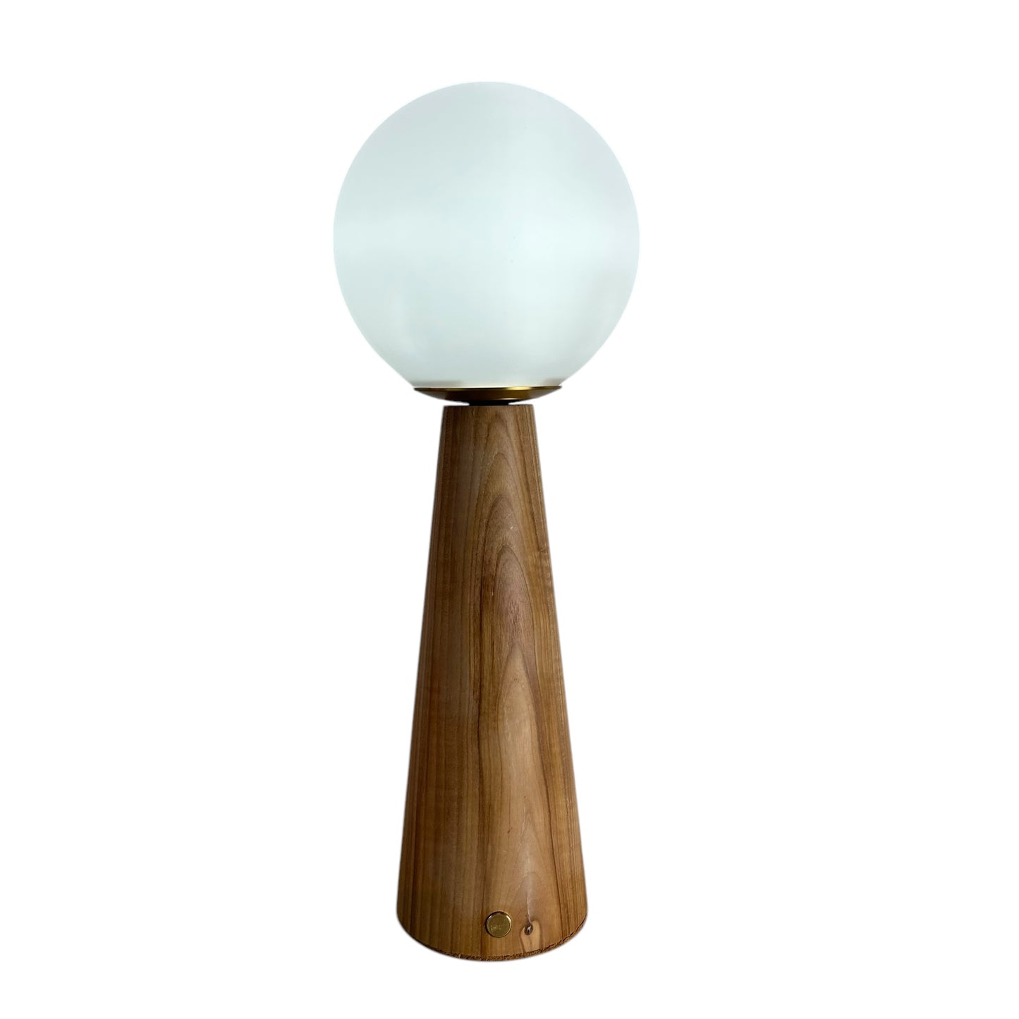Large Deco Cone Beech style rechargeable touch lamp