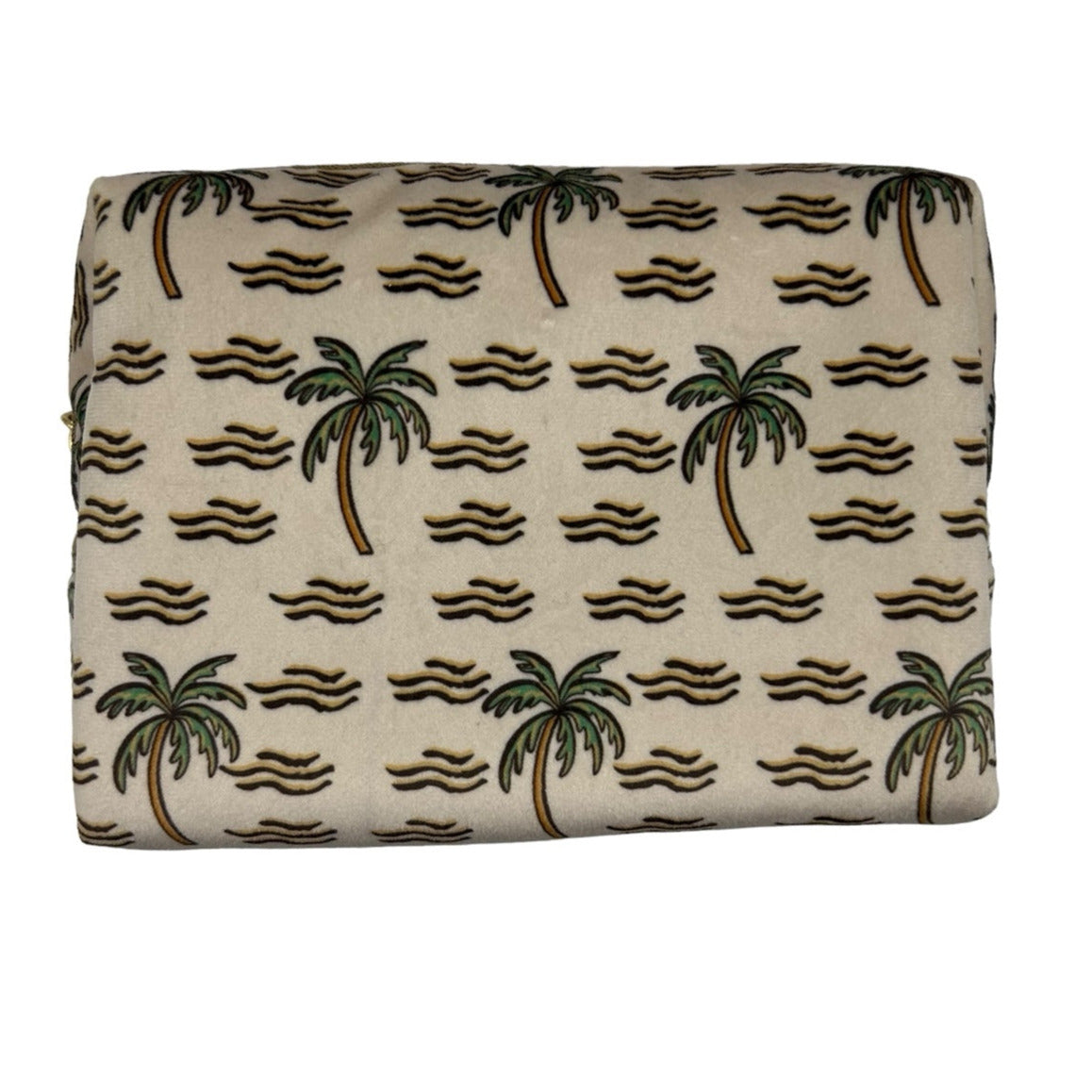 Sand Palm Tree makeup bag