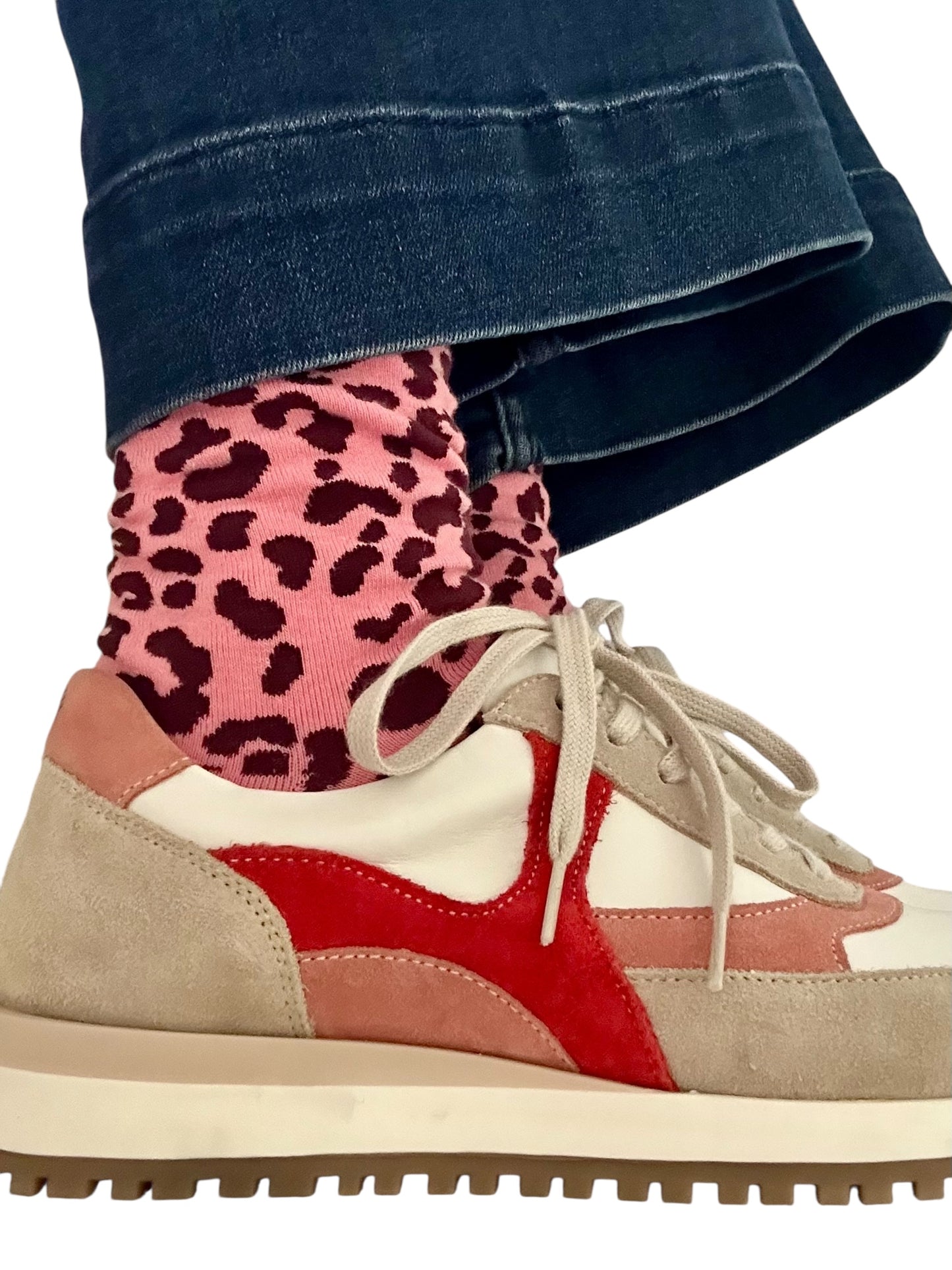 Leopard print socks