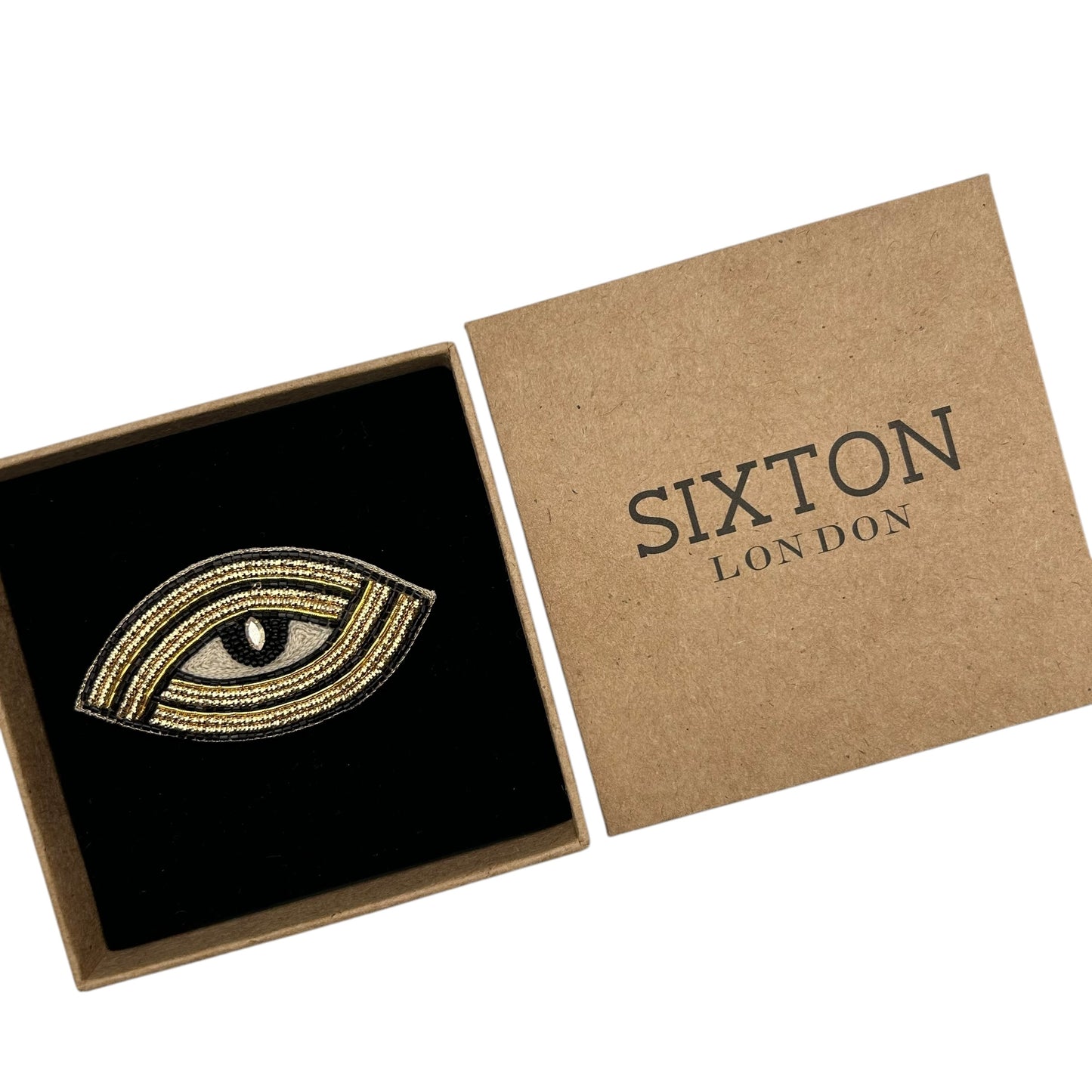 Linear Eye brooch / pin