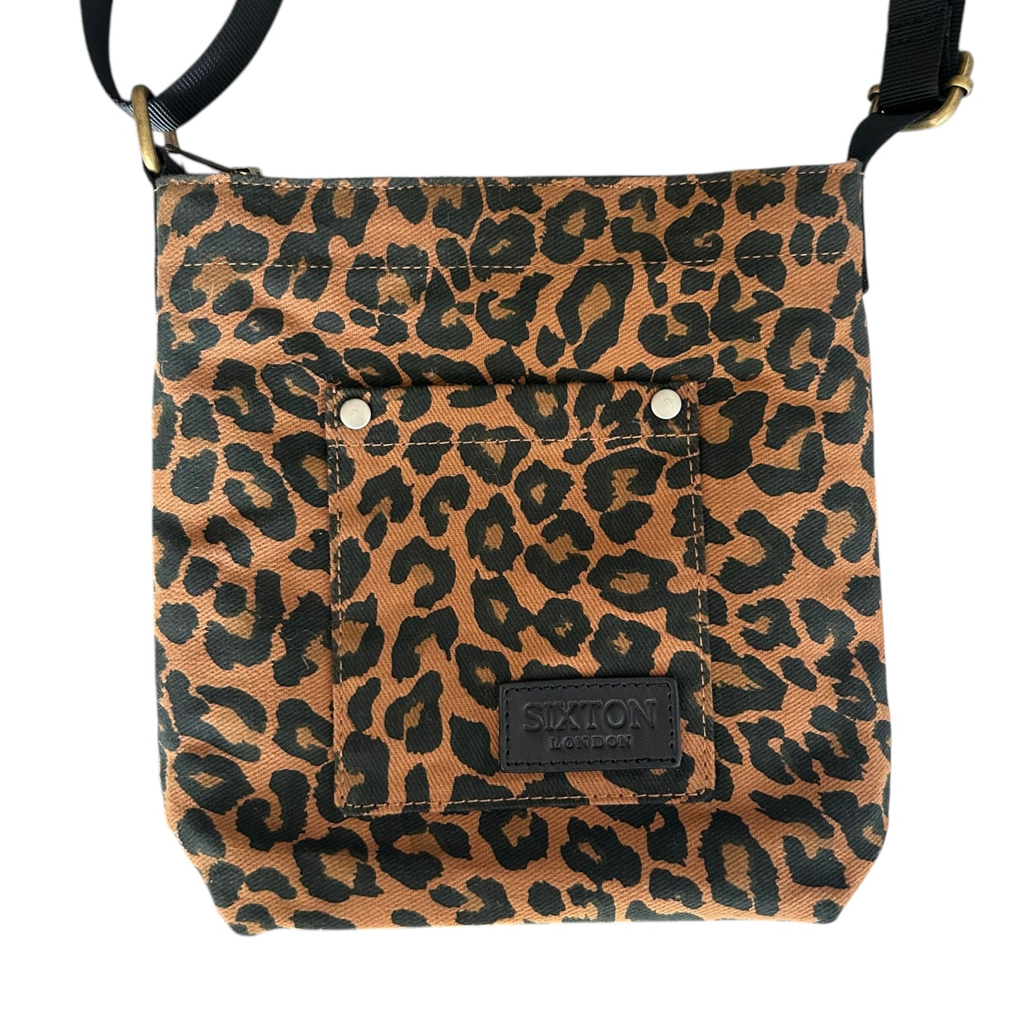 Lisbon city bag - brown leopard print