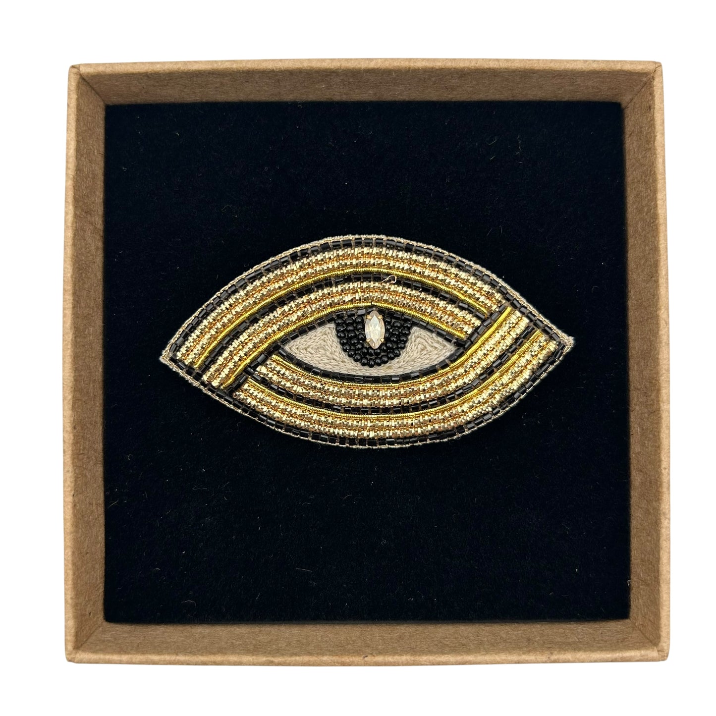 Linear Eye brooch / pin