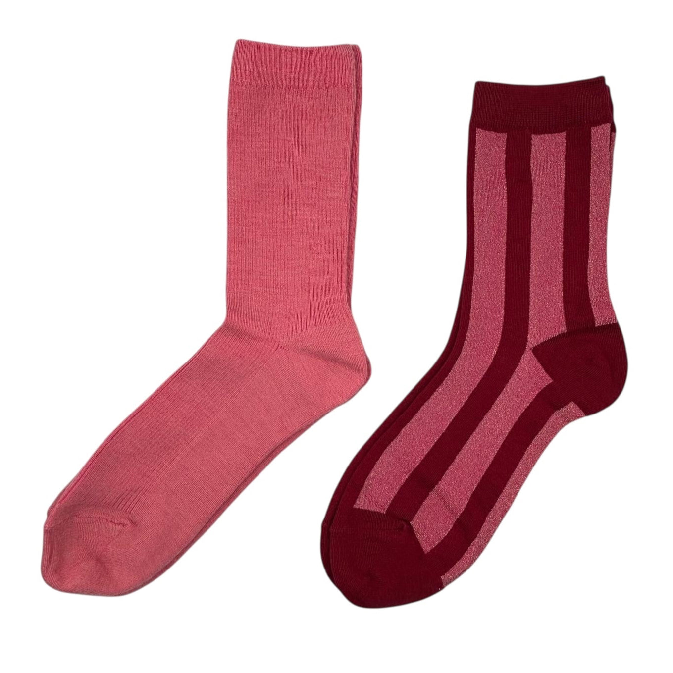 Pink Barcelona & Red Berlin sock box duo