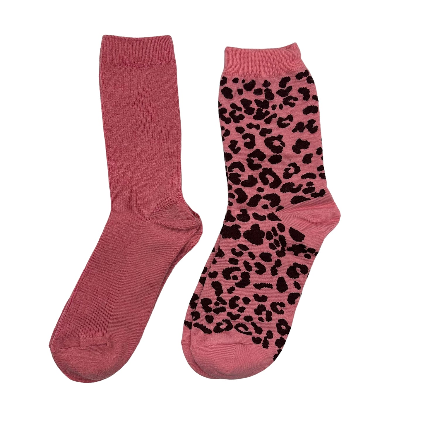 Pink Barcelona & Leopard sock box duo