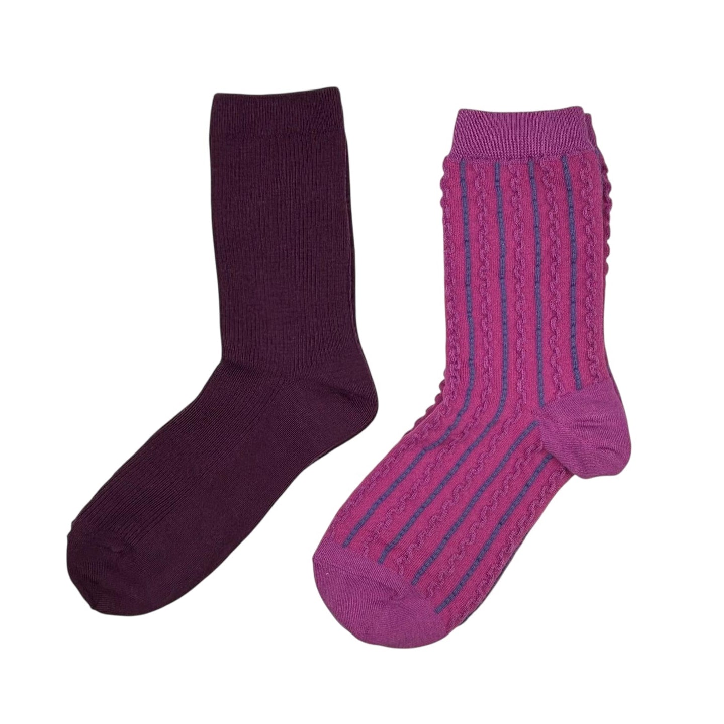 Purple Barcelona & Lyon sock box duo