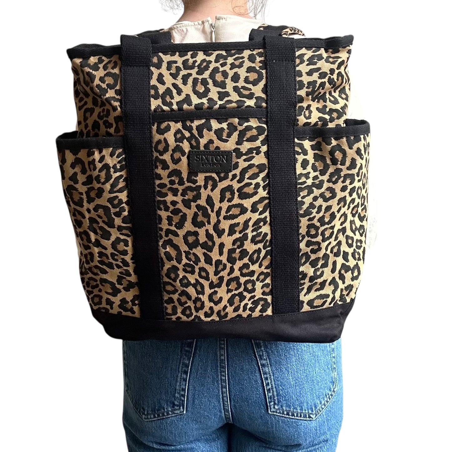 Backpack - sand leopard print