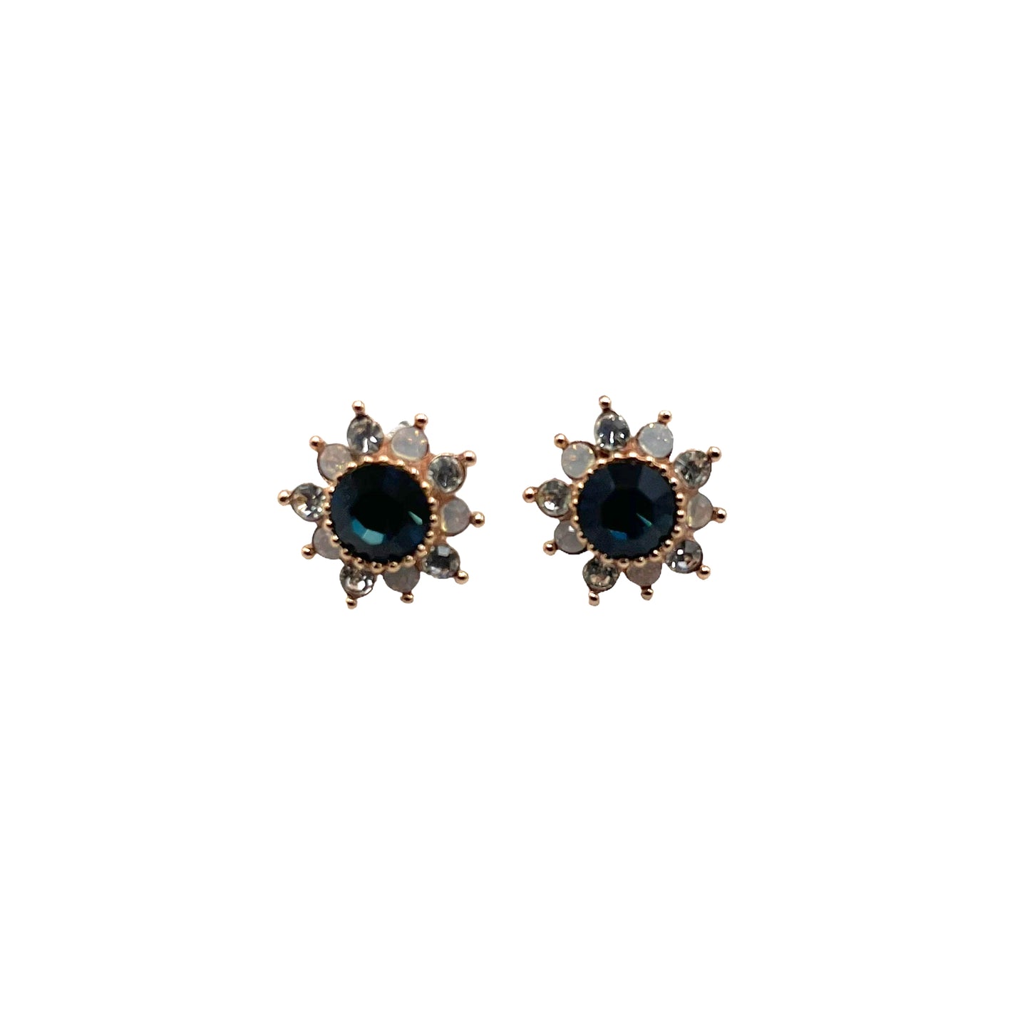 Sapphire Flower Sparkle earrings