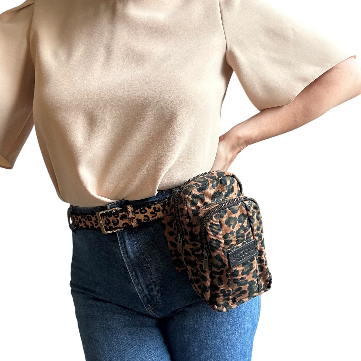 Barcelona bag - brown leopard print