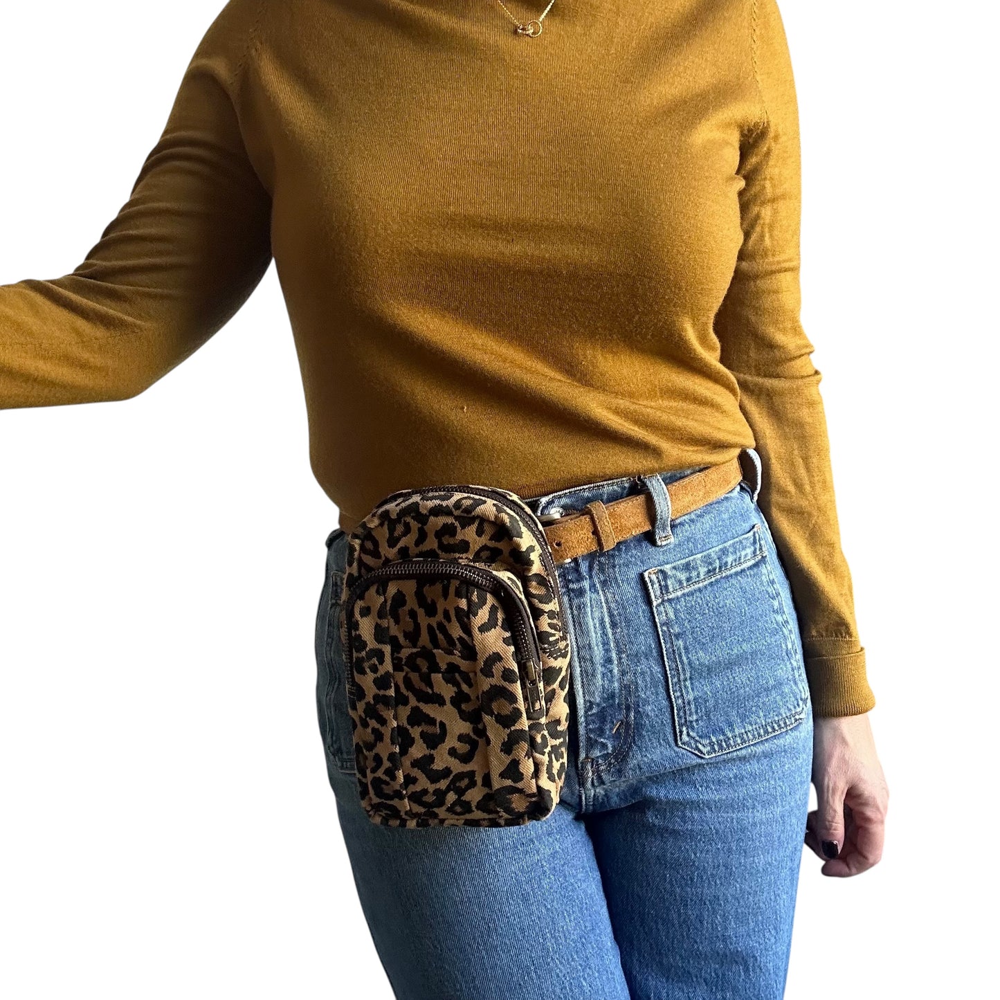 Barcelona bag - sand leopard print