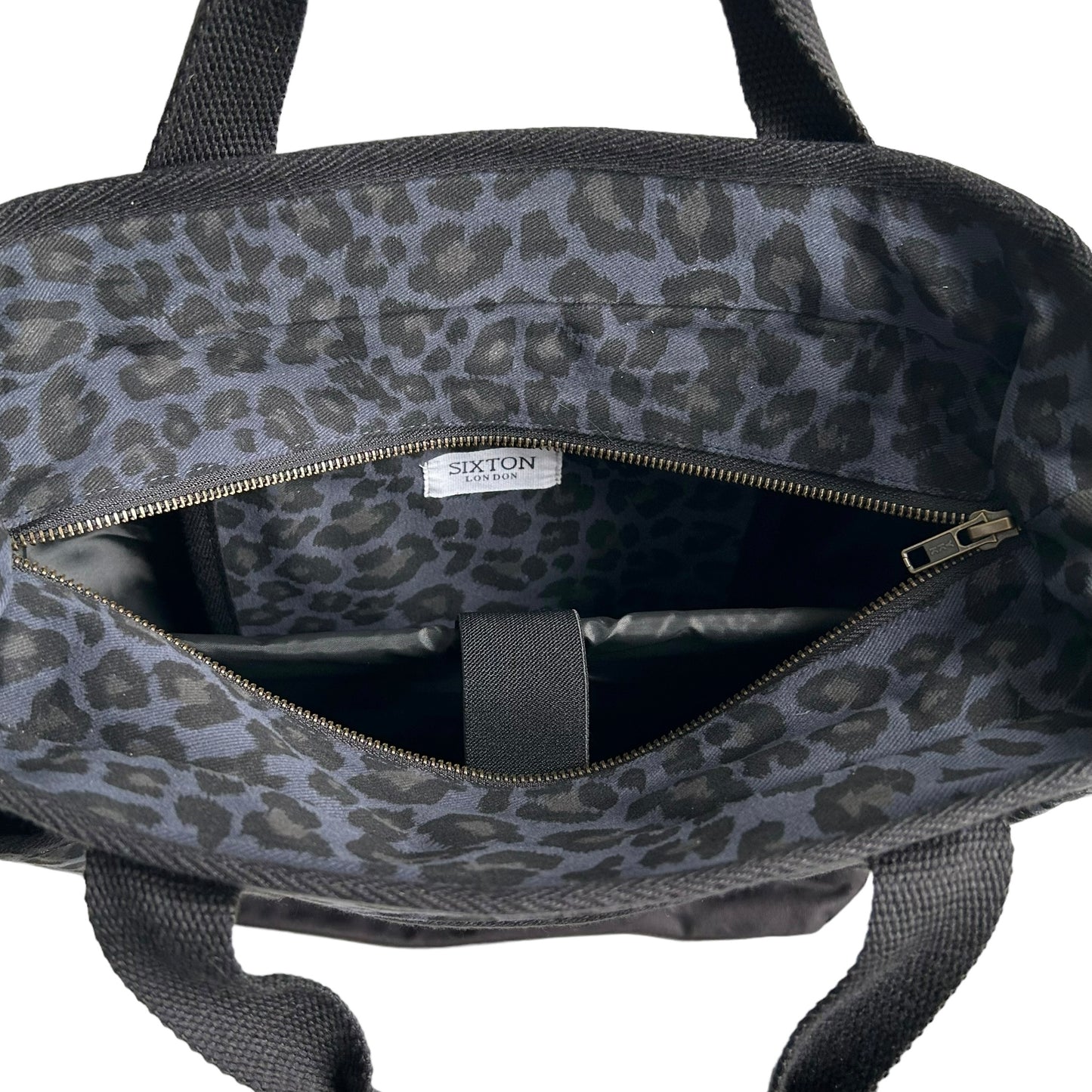 Backpack - blue leopard print