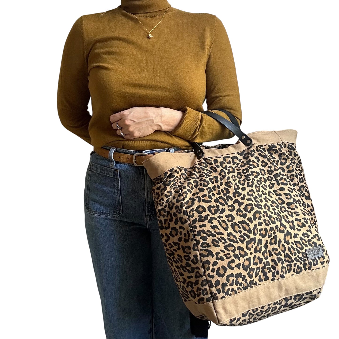 Clovelly Backpack - sand leopard print