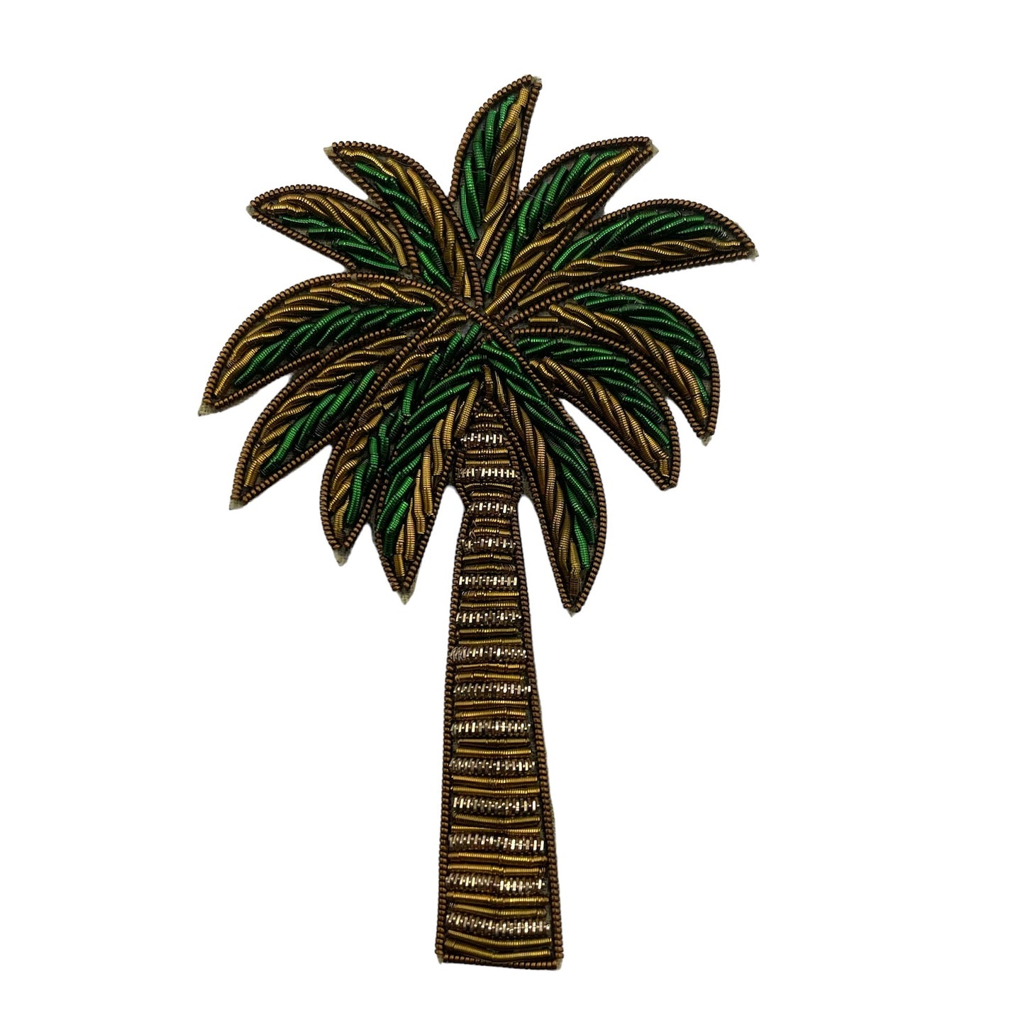 Green Palm Tree brooch / pin