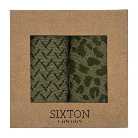 Ivy Kyoto & Leopard sock box duo