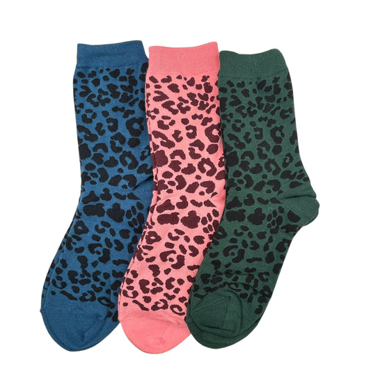 Leopard print socks