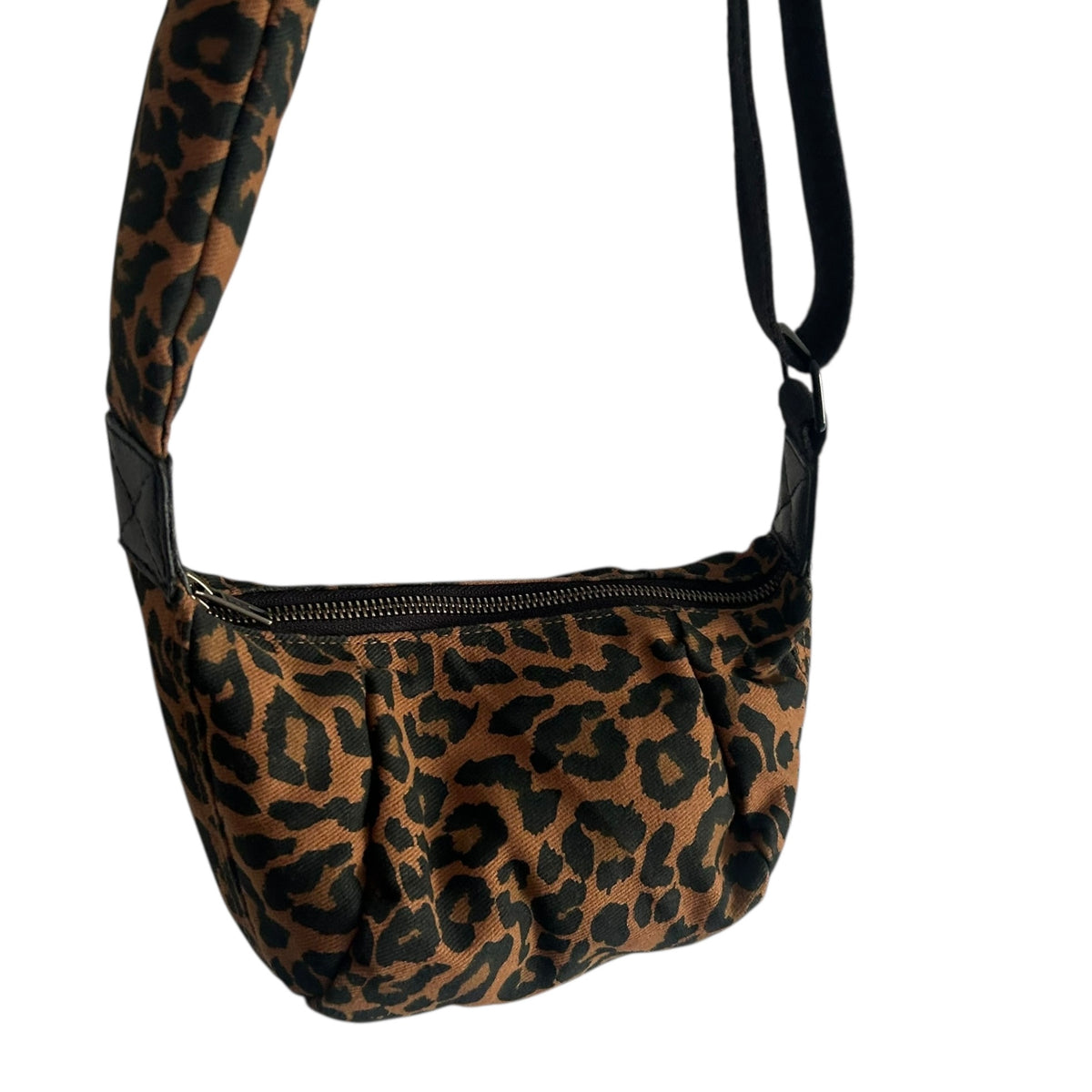 Brixton cross body sling bag - brown leopard print - mini