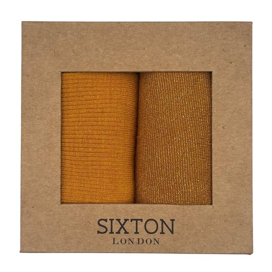 Mustard Barcelona & Tokyo sock box duo