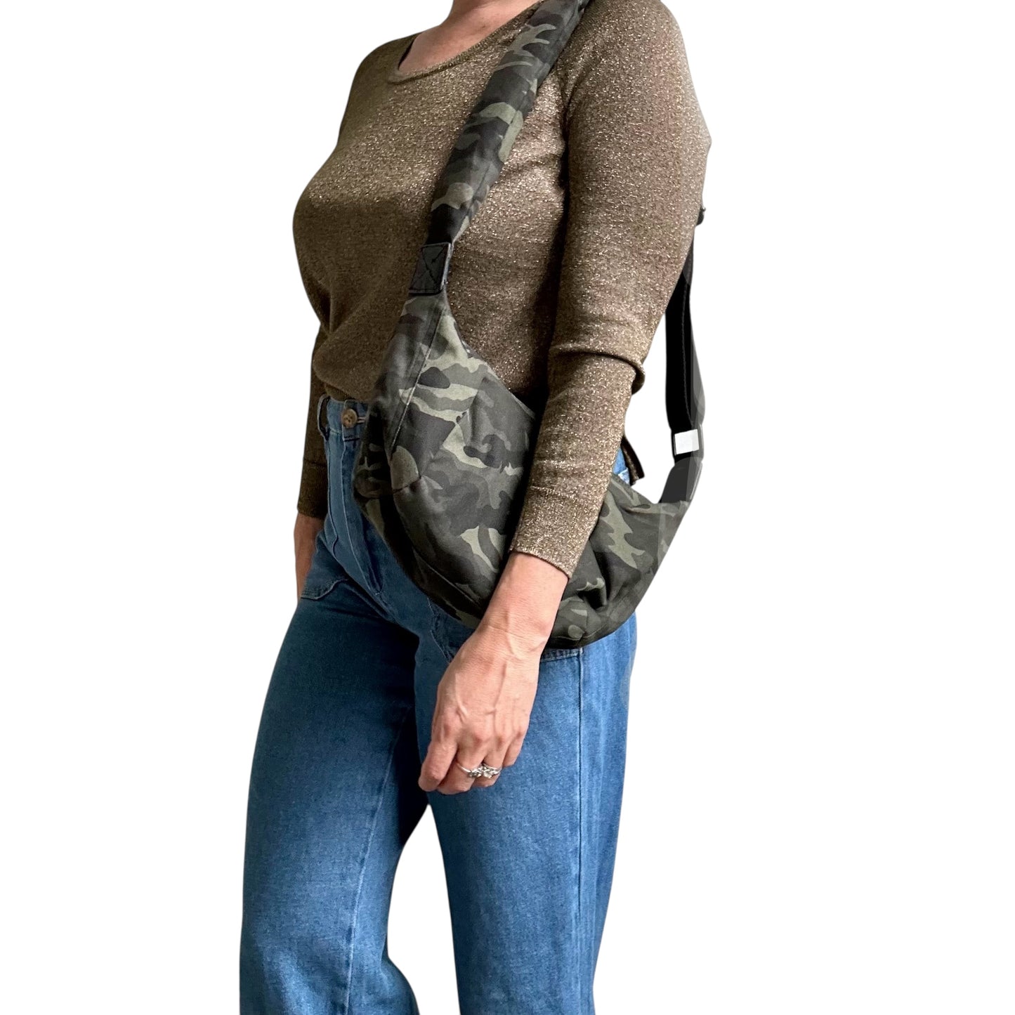 Brixton cross body sling bag - camo print  - small