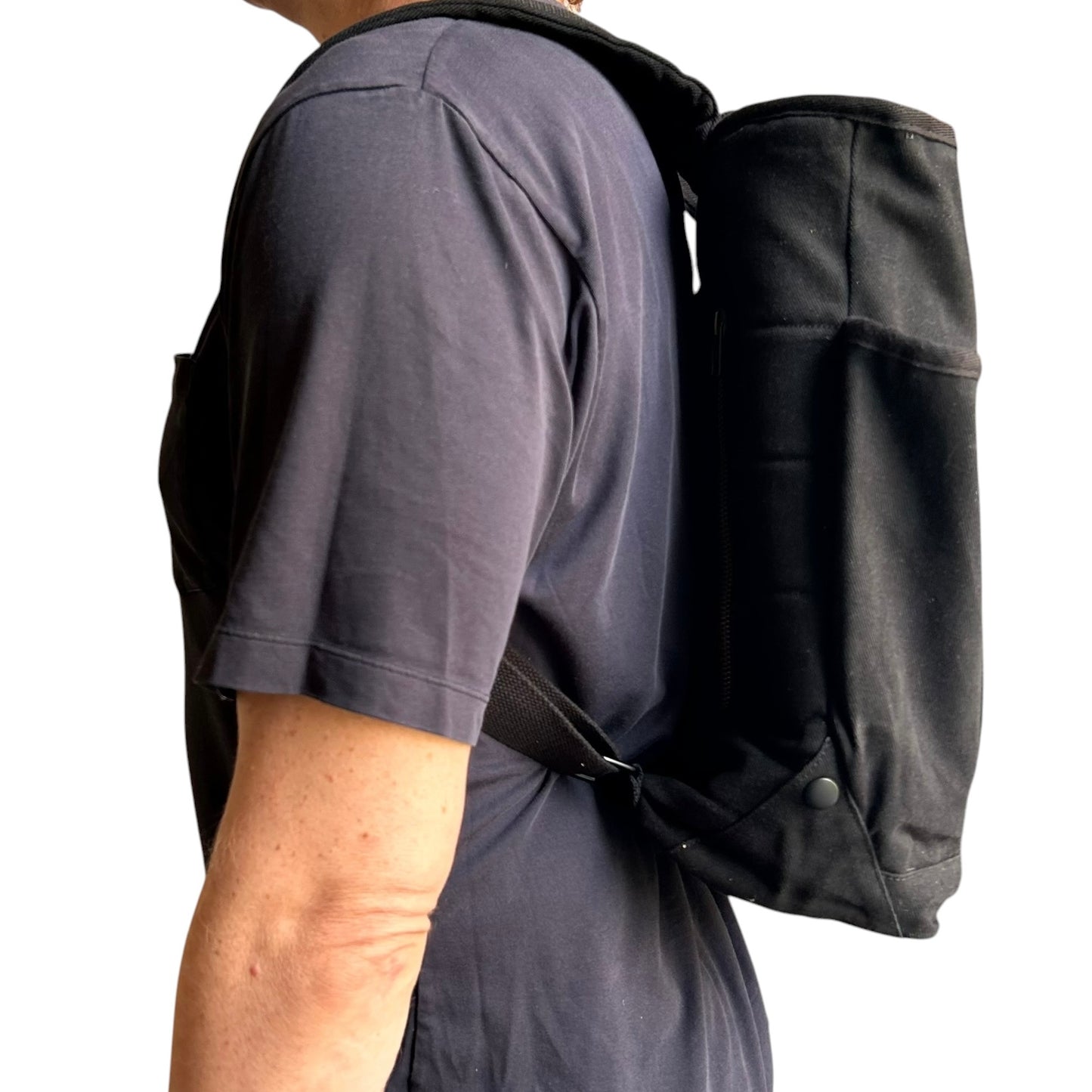 Clovelly Backpack - Black cotton canvas