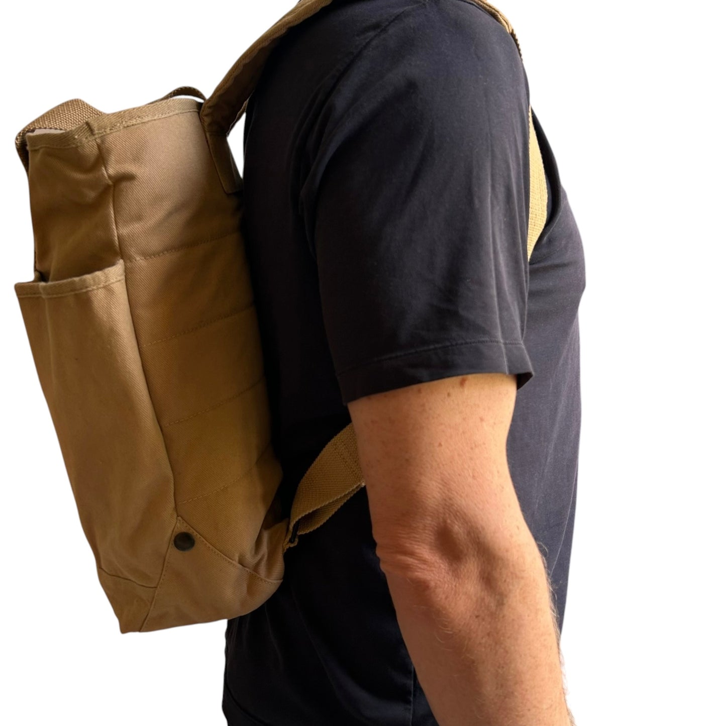 Backpack - Sand cotton canvas