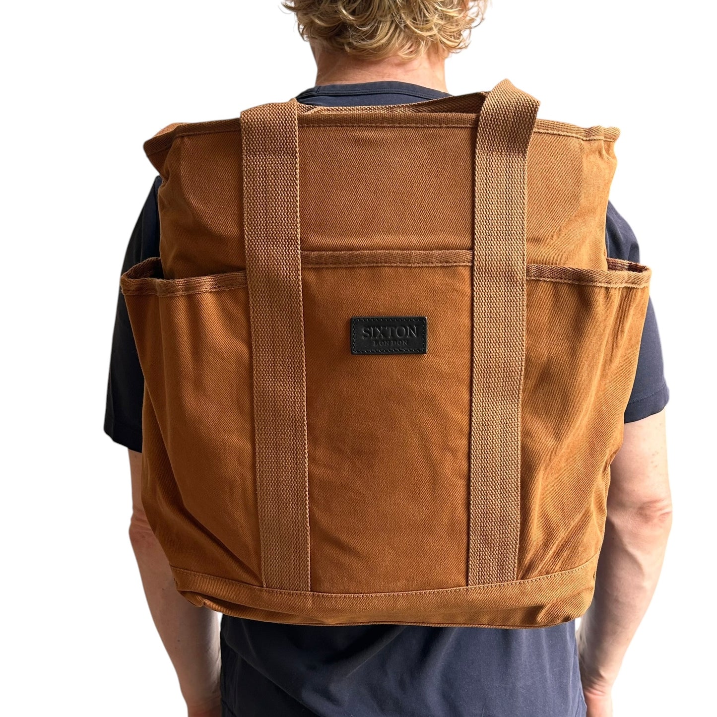 Backpack - Brown cotton canvas