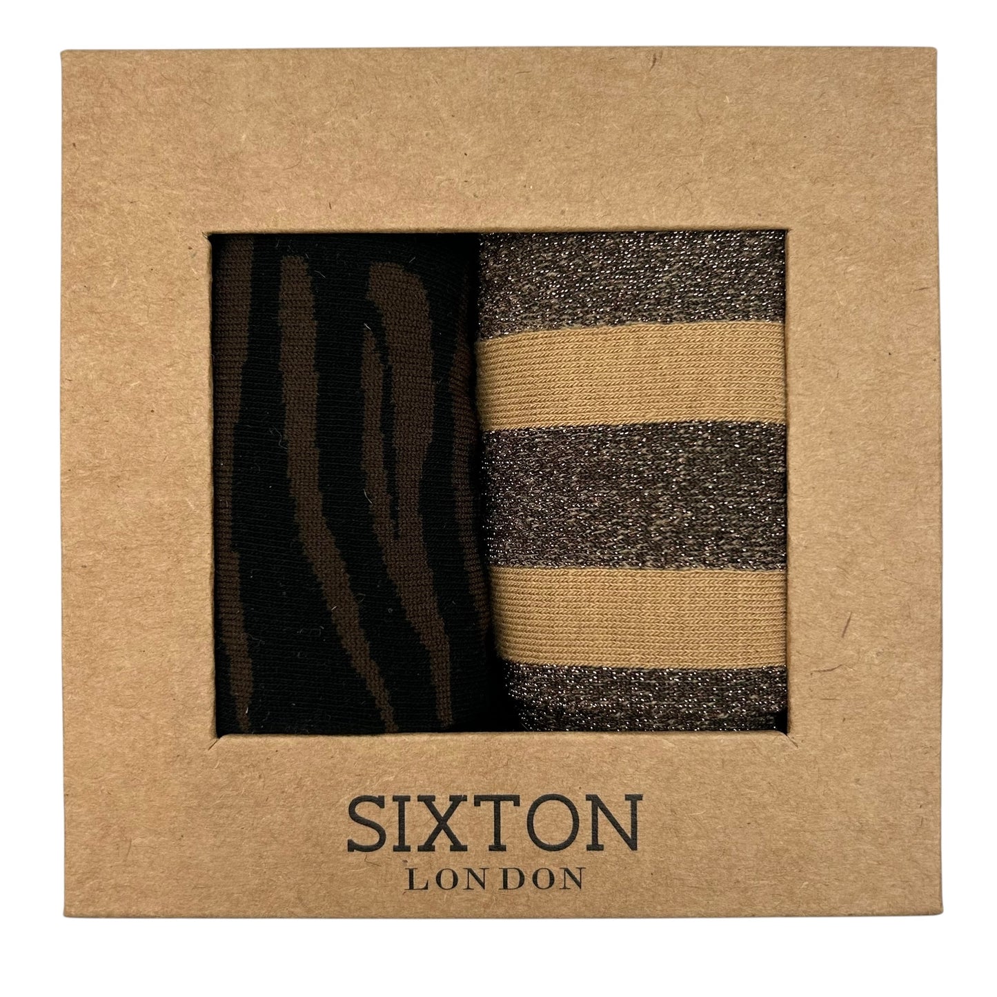 Brown Savannah & Sand Berlin sock box duo