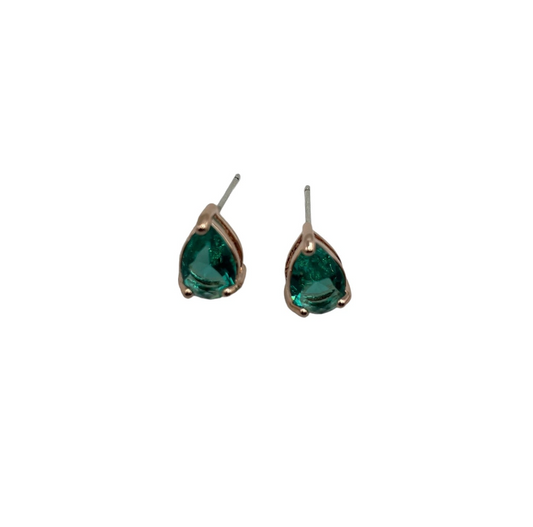 Aqua teardrop earrings