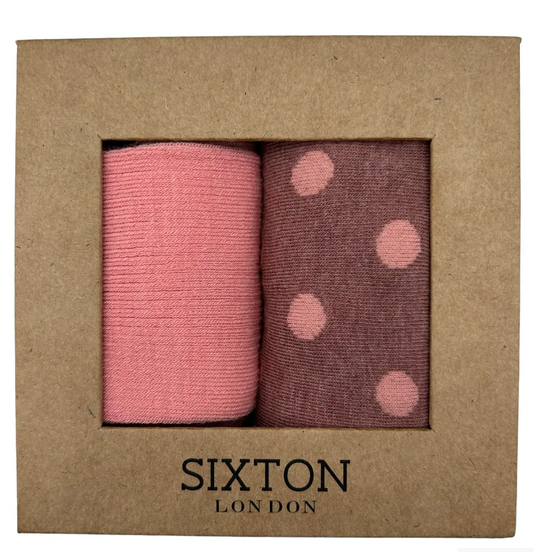 Porto Pink & Barcelona sock box duo