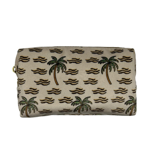 Sand Palm Tree makeup bag